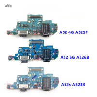 For Samsung Galaxy A52 4G A525F A52 5G A526B A52s A528B USB Charging Board Dock Port Flex Cable Repair Parts