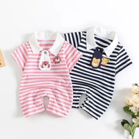 Romper Dasi Anak Jumper Baby Bayi Bahan Cotton Combed Sudah Bersertifikat SNI Ukuran S 0-6 Bulan Leb