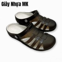 Giày Nhựa Dẻo Nữ Đi Mưa Bít Mũi Đan Dây Siêu Nhẹ Siêu Bền - GL037 Shoes