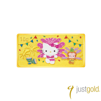 【Just Gold 鎮金店】Hello Kitty 環遊世界-巴西 金條10g