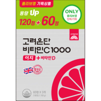 Korea eundan Vitamin C 1000 Easy+Vitamin D 120 Tablets+60 Tablets (90-day supply)