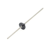 T3.5 Lead Screw Thread 3.5mm with Nylon Nut Pitch 0.61mm/1.2mm Lead 0.609mm/2.4mm 100mm 200mm 300mm 3D Printer Trapezoidal Rod