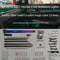 Car LED Ambient light For Honda Civic 2016-2021 Door Dashboard Panel Atmosphere Light Special Colorful Ambient Lamp 64 Colors