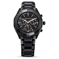 Swarovski 施華洛世奇 黑色拋光多鏈式錶帶時尚腕表 5641393/黑款/ 39mm｜樂天全館特惠中★指定刷卡回饋10%