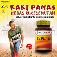 Bv Flow Obat Kesemutan dan Kebas Kaki Panas Herbal Naturindo Isi 50 Kapsul