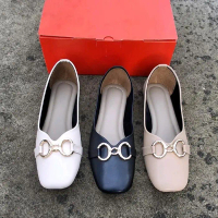 sepatu flat shoes wanita terbaru ukuran jumbo 41-42-43-44-45-46-47-48 model trandy kekinian Kerja Hi