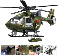 Helicopter Toy with Lights and SoundSimulative Rescue Helicopter Vehicles Toys for Kids Aged 3 and U