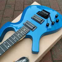 Big John new Cusomized Left Handed Electric Guitar Special-Shaped Blue with Rosewood Fingerboard BJ-131