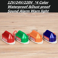 24V 12V 220V LED Flash buzzer Strobe Light Industrial Signal Indicating Emergency Alarm Warning Lamp Yellow LTE-5051