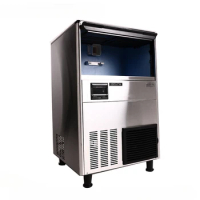 Ice machine 120KG commercial integrated air-cooled milk tea shop bar fully automatic snowflake ice