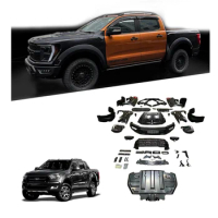 old to new body kit For Ford Ranger T6 T7 T8 upgrade to F150 Raptor body kit F150 car bumpers