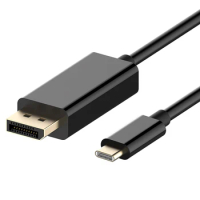 Type-C Thunderbolt 3 to DP Display Port 4K Displayport Cable for Macbook Huawei P30 Dock Samsung S20 Dex TV Monitor