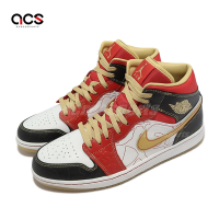 Nike 休閒鞋 Air Jordan 1 Mid SE GC 紅 金 黑白 中國風 男鞋 XQ AJ1 一代 DV0576-176