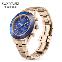 Swarovski 施華洛世奇 Octea Lux Sport 手錶金屬手鏈, 藍色, 香檳金色調潤飾