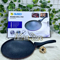 Suggo Round Grill Pan 30 cm Pizza Pan Crape Maker Teflon Anti Lengket