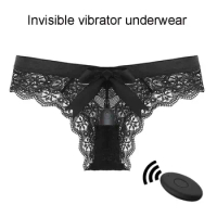 Sexy Black Lace 10 Speed Wireless Remote Control Vibrating Panties Rechargeable Bullet Vibrator For Women Masturbation Sex Toys