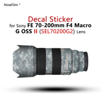 for Sony 70-200 F4 G2 Lens Sticker 70200F4 G2 Decal Skin FE 70-200G2 Lens Protector SEL70200G2 Coat Wrap Cover Case