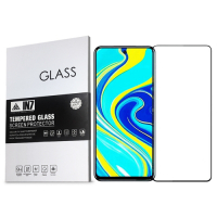 IN7 紅米Note9 Pro (6.67吋) 高清 高透光2.5D滿版9H鋼化玻璃保護貼 疏油疏水 鋼化膜-黑色