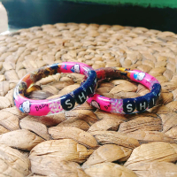 Gelang sawan bayi warna pink dlingo bangle
