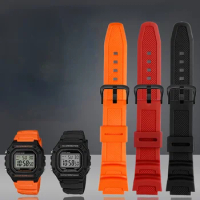 High Quality Rubber Strap Watchband for Casio Table W-218H/F-108 Ae1200/1000/1300 Resin Silicone Watch Strap 18mm