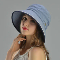Summer Women Bucket Hat Female Travel Outdoor Fisherman Hats UV Protection Sun Protection Sunscreen Leisure Cap Lady Caps H6667