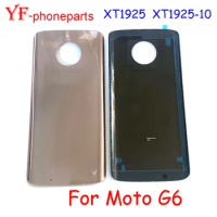 AAAA Quality 10Pcs For Motorola Moto G6 Back Battery Cover Rear Panel Door Housing Case Repair Parts