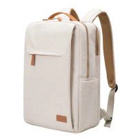 Men'sand Womens Backpack, Laptop Backpack, Waterproof School Backpack, 15.6 Inch Laptop Backpack, Daypack, USB (Beige)