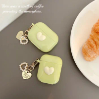 cute Pearl love Cover sFor apple AirPods Pro Case airpod 2 high quality Earphone Case airpods 3 case soft shell with chain