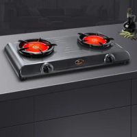 Infrared Gas Stove Natural Gas Double Burner Stove Gas Stove Liquefied Petroleum Double Burner Household Fierce Fire