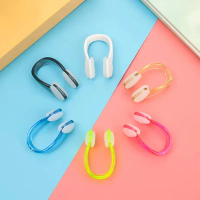 [Hot] Swimming Nose Clip Adult Children Small Size Silicone Nose Clip Swim Beginner Prevent Choking 