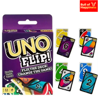Permainan Mattel Permainan Kad UNO FLIP untuk Malam Keluarga Menampilkan Grafik Bertemakan Rancangan