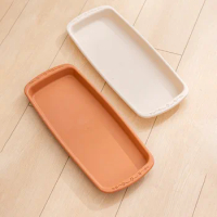 Flower Pot Tray Rectangular Household Flower Pot Bottom Plastic Resin Material Long Strip Base Integrated Clearance