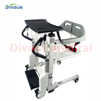 New Design Electric Patient Transfer Lift Wheelchair Multi-Function Can Be Used As Disabled Toilet Commode Chair