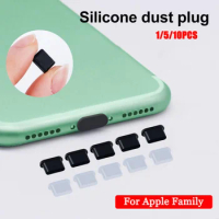 Dust Plug For Apple AirPods IPhone13/12/11 Pro/XS/8 Plus Cell Phone Charging Port Silicone Dustproof Plug Port Protectors