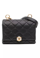 Chanel 二手 Chanel 迷你絎縫小牛皮珍珠 Cc 風琴翻蓋包