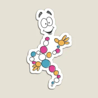 Retro Mr Dna Magnet Holder Children Toy Cute Colorful Baby Kids Funny for Fridge Organizer Refrigerator Magnetic Home Stickers