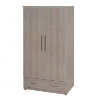 【艾蜜莉的家】3尺塑鋼衣櫃 衣櫥 棉被櫃 置物櫃 收納櫃(楓木色)