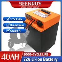 72V 40Ah Li-ion Battery Bluetooth BMS APP Lithium Ion For 5000w 3000w Bicycle Scooter Bike Motorcycle +5A Charger