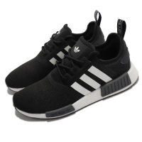 【adidas 愛迪達】休閒鞋 NMD_R1 Primeblue 男女鞋 愛迪達 襪套 Boost避震 舒適 情侶 黑 白(GZ9258)