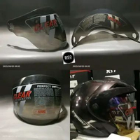 kaca helm visor CLEAR hitam riben vog extream