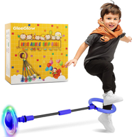 Ankle Skip Ball For Kids, Foldable Skip It With Colorful Flash Wheel, Outside Toys For Kids, Gift Fo