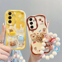 Casing samsung a05s Casing, Casing Comel, Tepi Krim, Casing Lembut Anak Patung Angka Tiga Dimensi, C