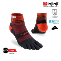 【injinji】Trail野跑避震吸排五趾短襪[流星]NAA3607 | 厚底防震 運動員推薦 吸濕排汗 五趾襪