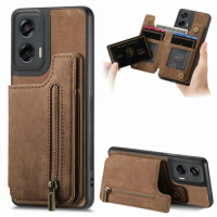 For Asus ROG Phone 8 Zipper Wallet Case Camera 360 Protect Etui For Asus Rog Phone8 Leather Back Cover Rog Phone 8 Funda