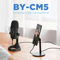 BOYA BY-CM5 Streaming Microphones Audio Condenser Microphone Smartphone Mic Laptop Mikrofon Microphone for Pc Professional Usb