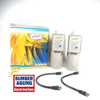 MATRIX LNB Matrix Dual 2 Output 1 LNB 2 Receiver Satelit Parabola 2 IN LNB KU BAND 1 SATELIT 2 RECEI
