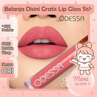 ODESSA Optima Lip Matte Cream Transferproof OTP Lipstik Matte Tahan Lama Halal Ringan * MIMI GLOW * 