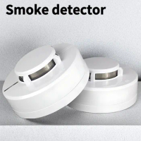 Smoke Detector,Sensor Indoor Environment Temperature Detector Temperature Alarm,Smoke Alarm with LED Light and Lound Sound Alert
