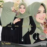 hijab instan kekinian/ hijab instan daily/ hijab bergo dinda tazel  dari azlia hijab ( kain strada)