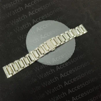 20MM 22MM Polish Silver Solid Stainless Steel With Butterfly buckle Watch Band Fit For Longines Watch Accessories